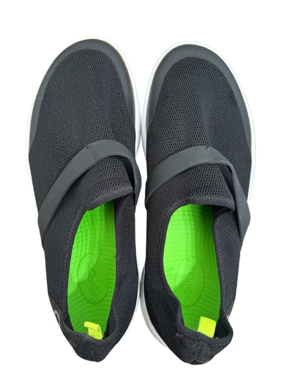 Oofos Womens Size 11 OOmg Low Slip-On Shoes Black Comfort Recovery - Picture 5 of 9